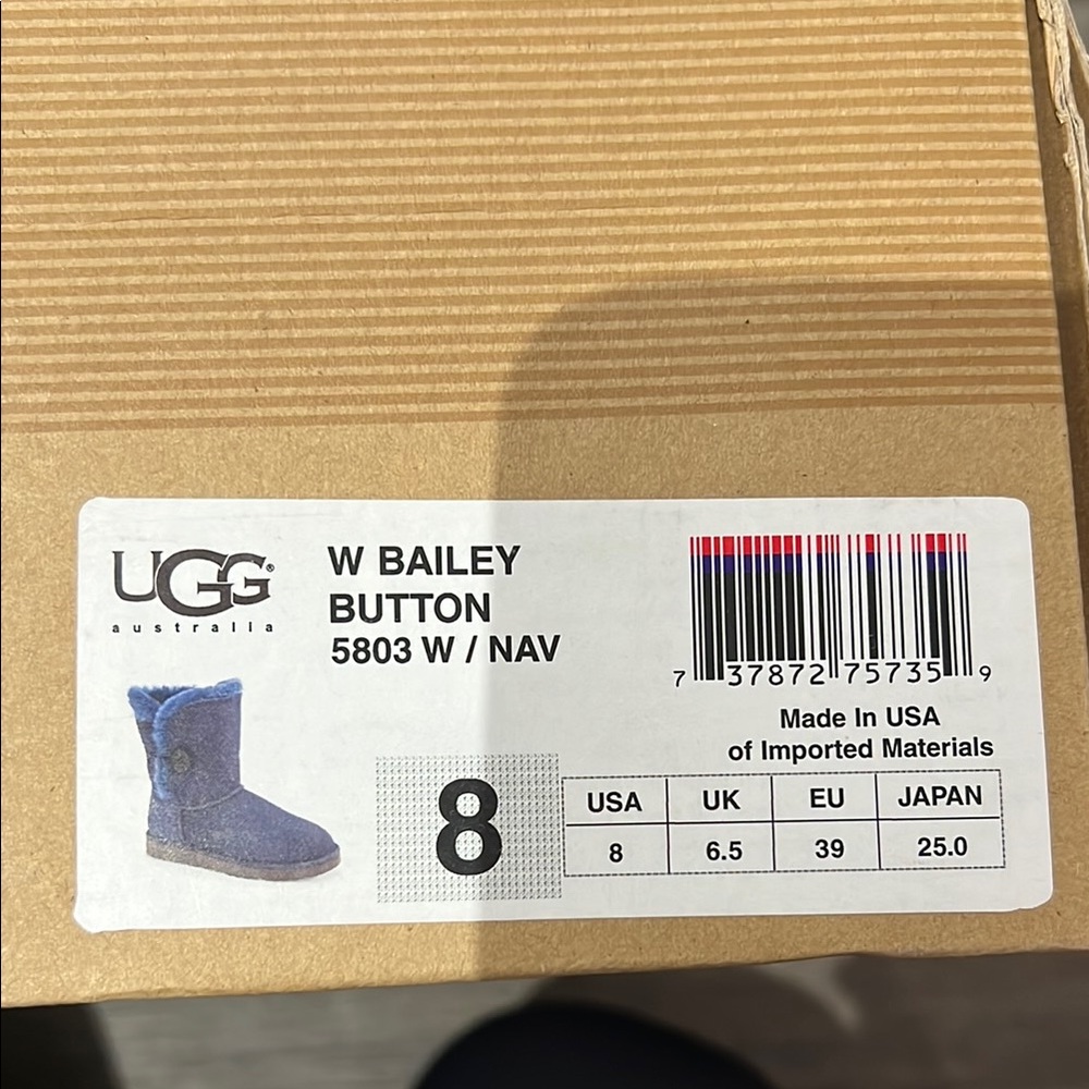 UGG Bailey Button Boots in Blue